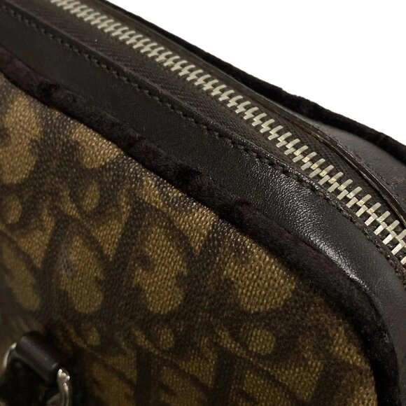 Auth DIOR/ChristianDior Trotter,Romantic CPF44864 Dark Brown Brown PVC Leather - Picture 12 of 16